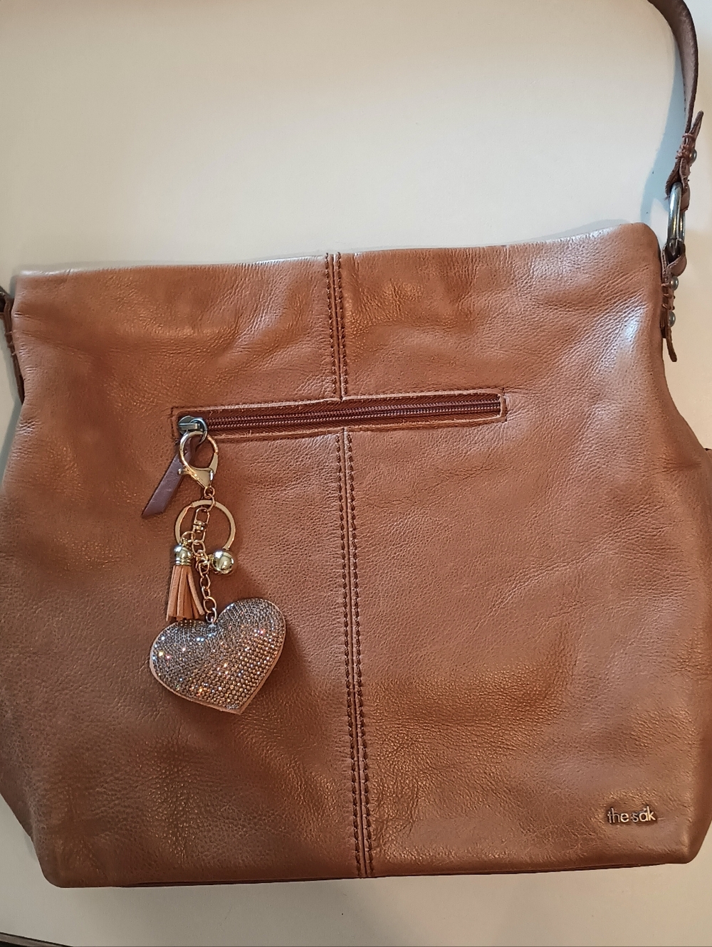 The Sak Tan Leather Shoulder Bag